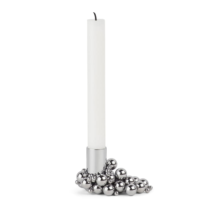 Molekyl candle holder 1 in chrome by Gejst 