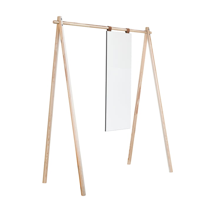 Hongi Coat rack with mirror in nature from Karup Design