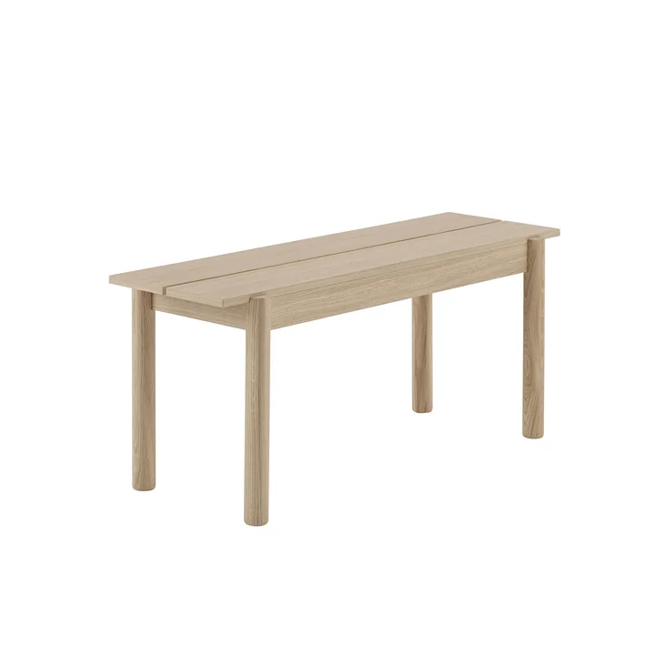 Linear Wood bench 110 x 34 cm in oak by Muuto 