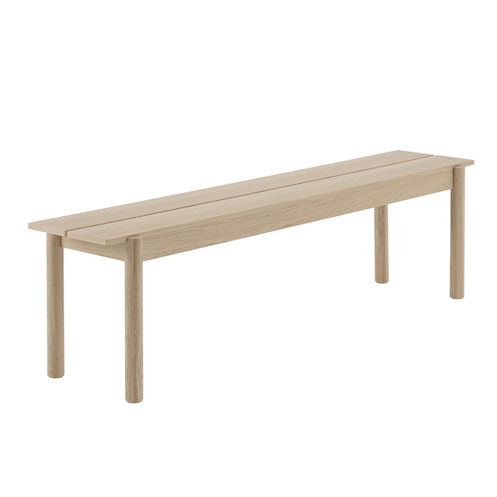 Linear Wood bench 170 x 34 cm in oak by Muuto 
