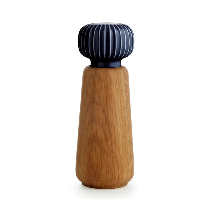 Hammershøi Salt and pepper mill in large from Kähler Design in indigo