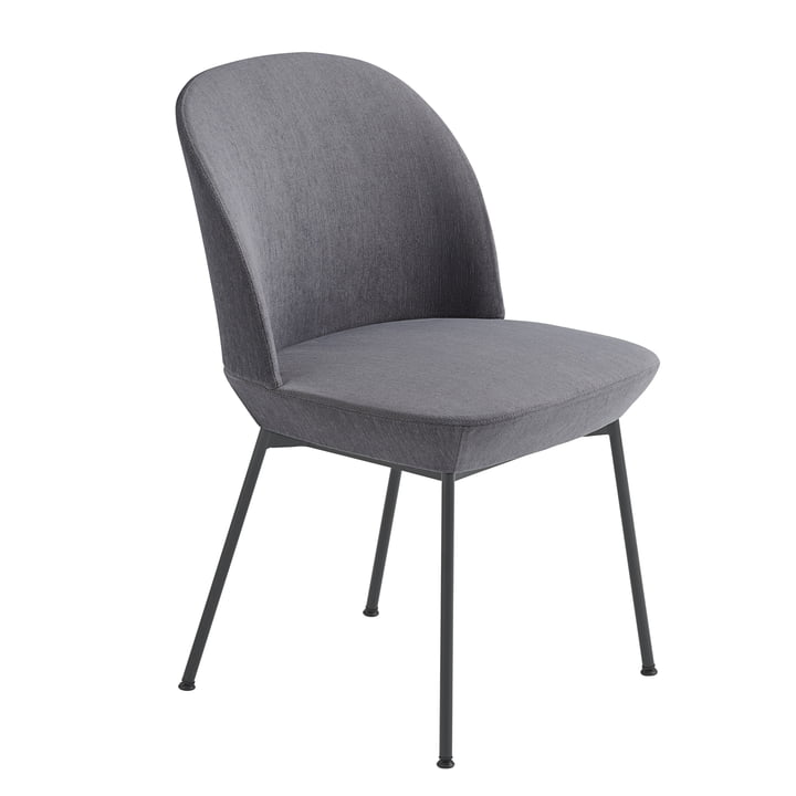 Oslo Side Chair in anthracite black / grey (Still 161) by Muuto 