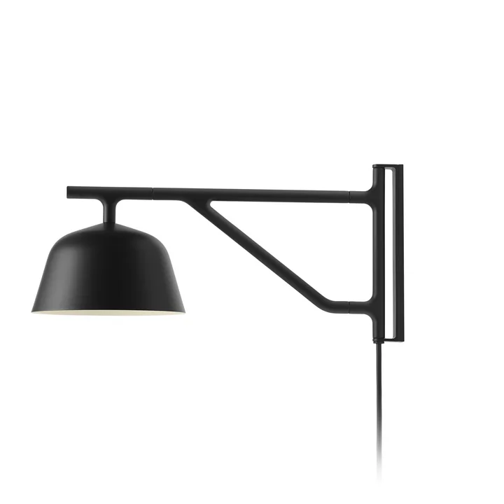 Ambit wall lamp in black by Muuto
