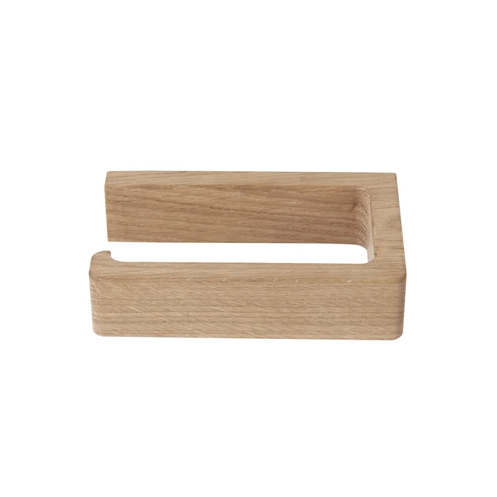 Toilet roll holder from Andersen Furniture made of oak wood