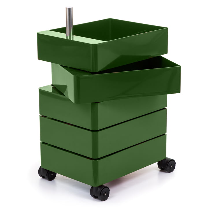 360° container 5 compartments in green by Magis