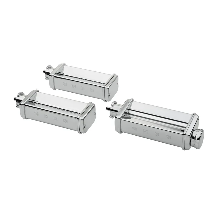 Smeg Pasta Roller, Fettucini and Taglioni Cutting Set in Stainless Steel