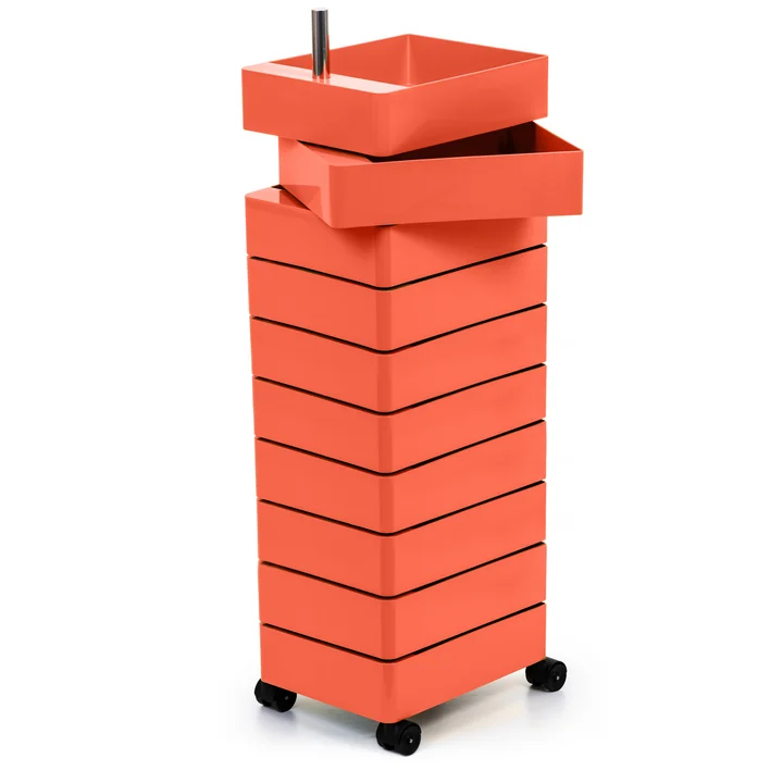 360° Container 10 compartments in pink from Magis