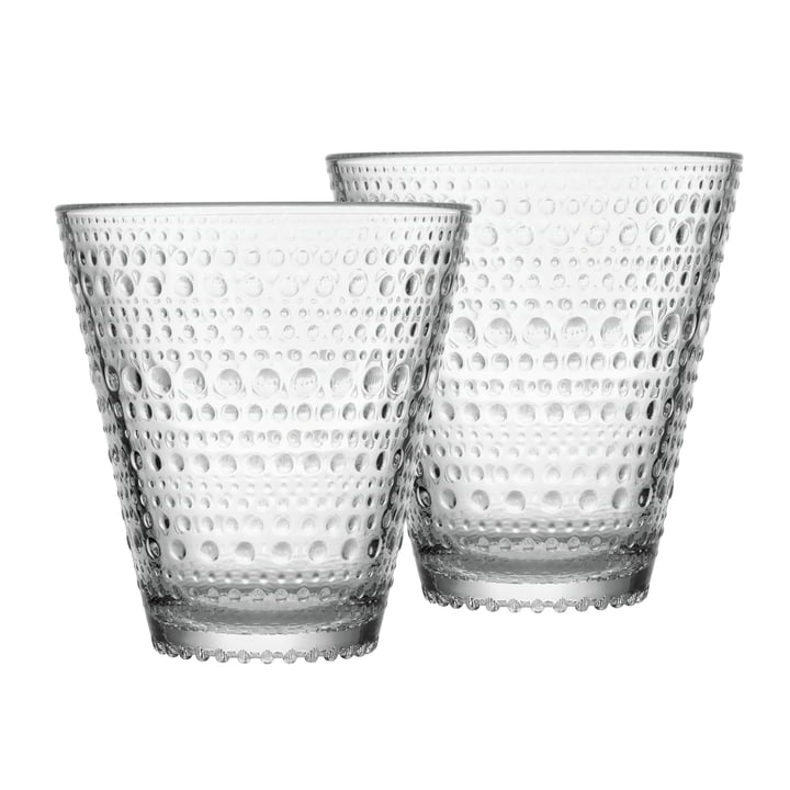 Kastehelmi Drinking glass 30 cl (set of 2) from Iittala in clear