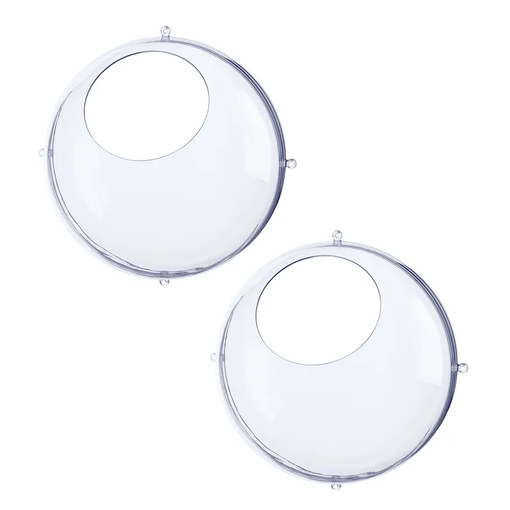 Orion Hanging display in crystal clear (set of 2) from Koziol