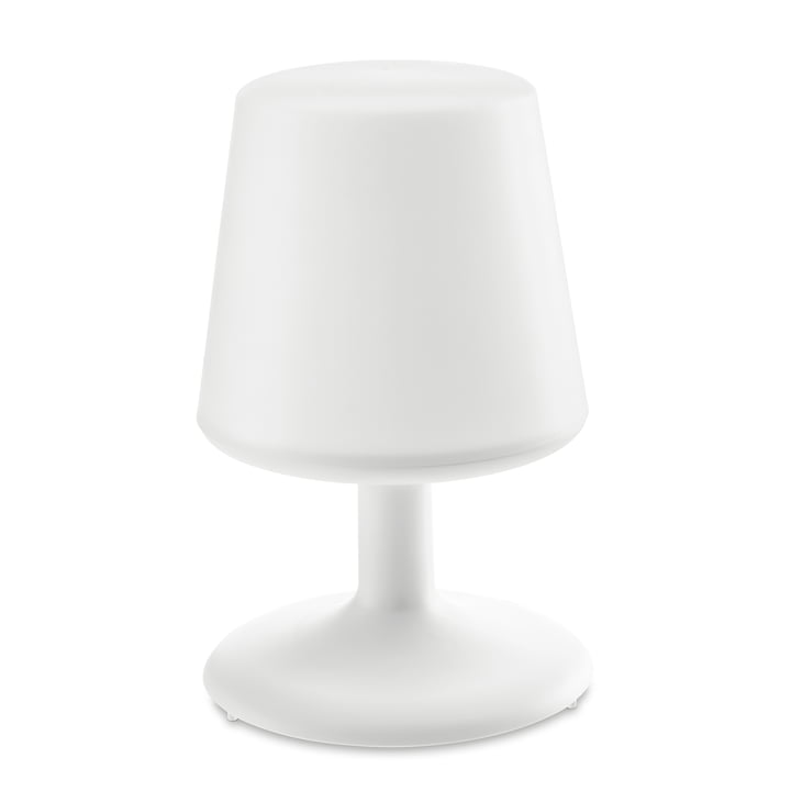 Light to go cordless table lamp in cotton white by Koziol 