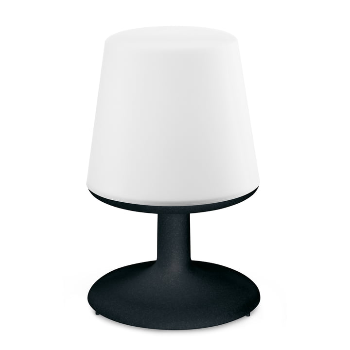 Light to go cordless table lamp in cosmos black by Koziol 
