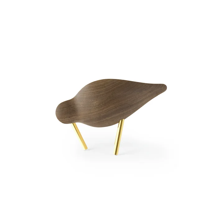 Shorebird small, walnut / brass from Normann Copenhagen