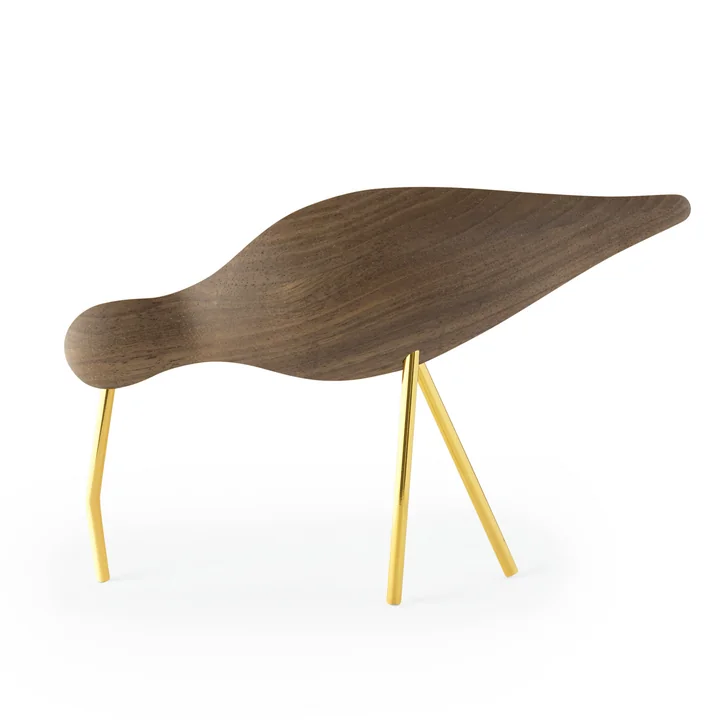 Shorebird large in walnut / brass from Normann Copenhagen