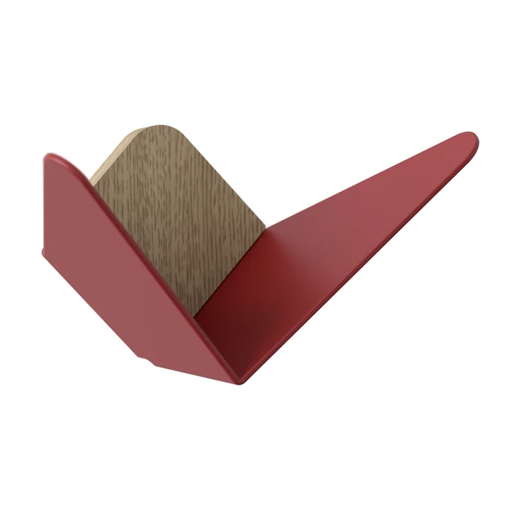 Butterflies wall hook medium from Umage in ruby red