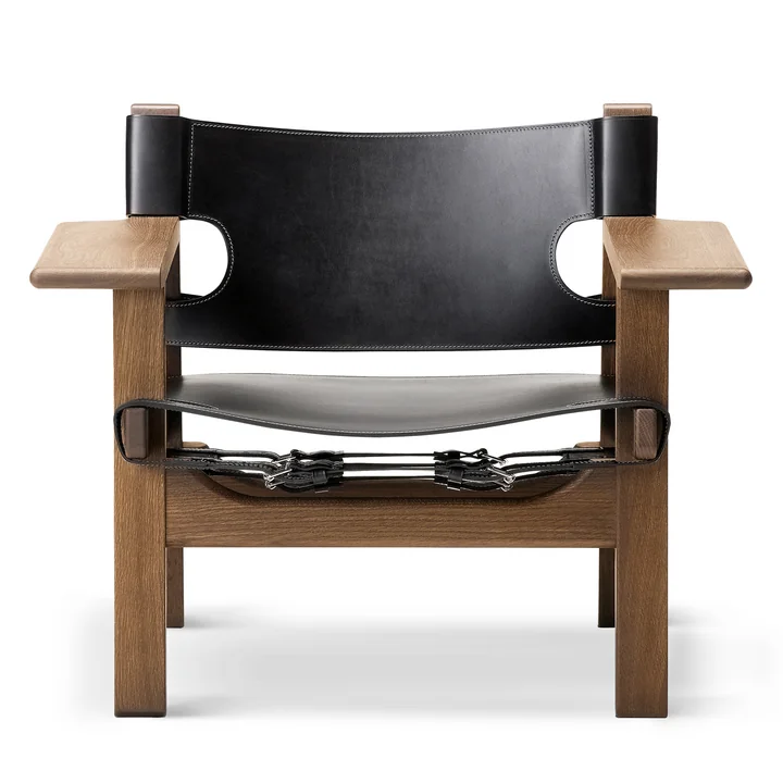 Fredericia - Spanish Chair, Oak smoked and oiled / Leather s