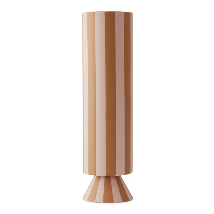 Toppu Vase Ø 8.5 x H 31 cm from OYOY in rose / caramel