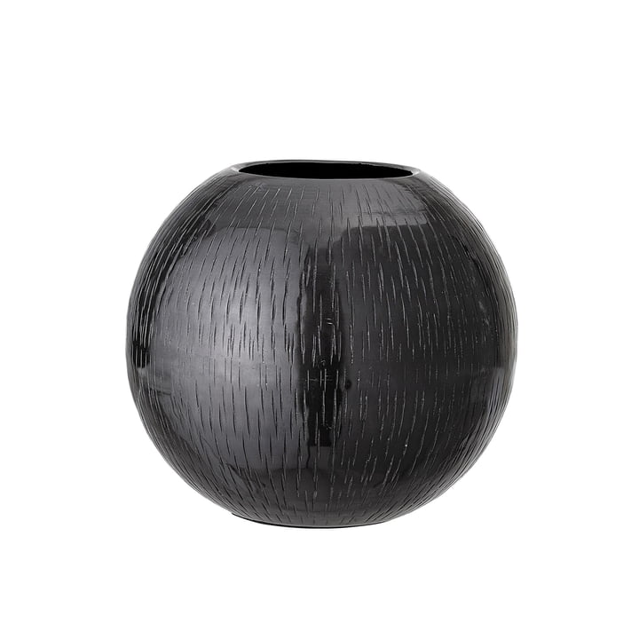 Metal vase Ø 20 x H 17 cm from Bloomingville in black