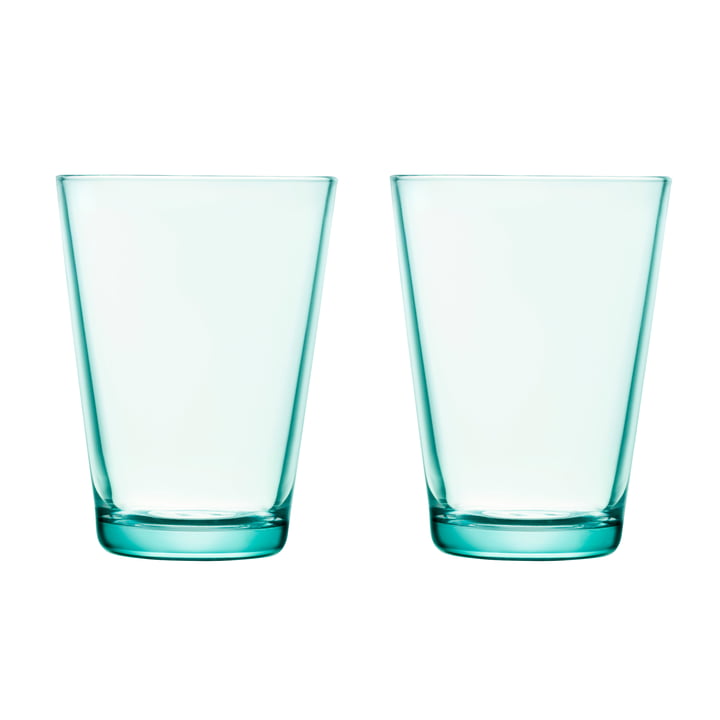 Kartio Drinking glass 40 cl (set of 2) from Iittala in water green