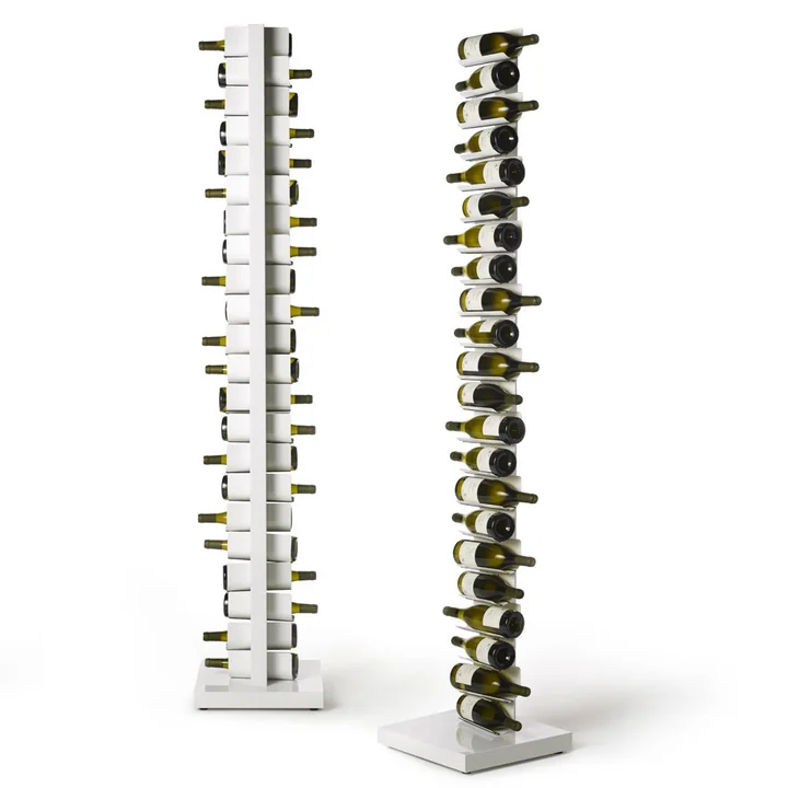 Ptolomeo Vino Floor standing shelf, H 213 cm in white from Opinion Ciatti