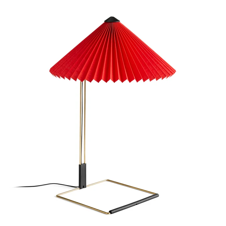 Matin LED table lamp L, bright red from HAY