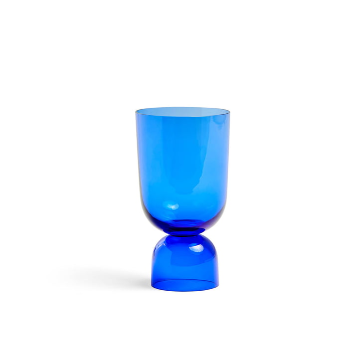 Bottoms Up Vase S, Ø 11,5 x H 21,5 cm in electric blue by Hay