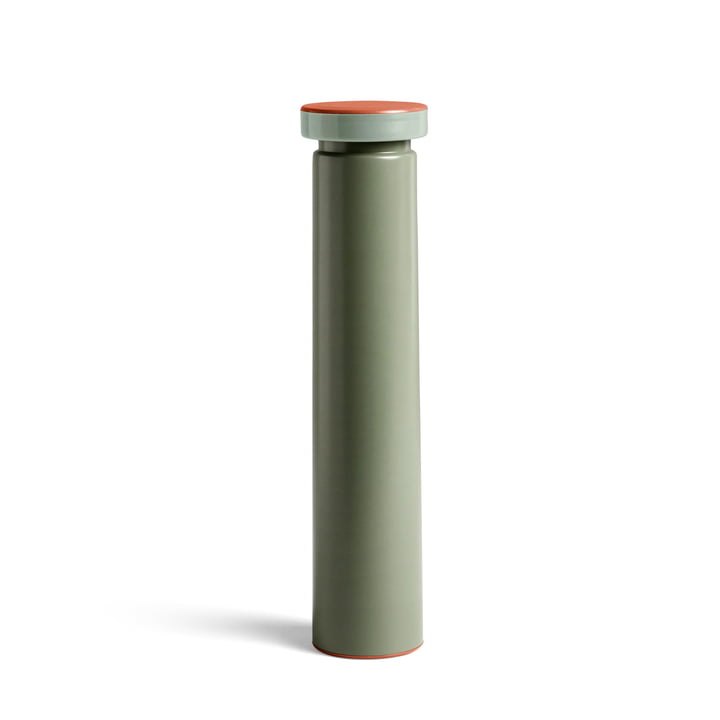 Sowden salt and pepper mill L, Ø 6 x H 26 cm in sage green by Hay