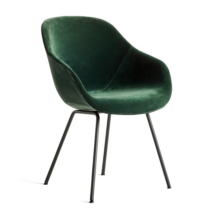 About A Chair AAC 127, steel powder-coated black / Lola dark green from HAY