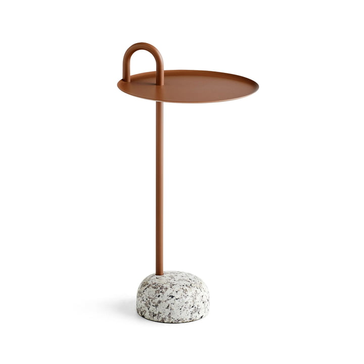 Bowler side table, Ø 36 cm / H 70,5 cm in pale brown by Hay