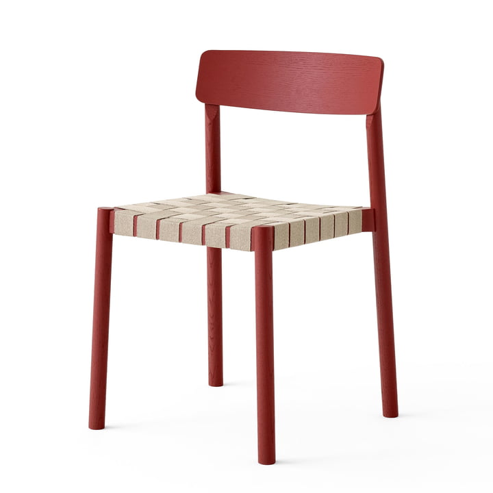 Betty TK1 Chair in maroon / nature from & Tradition