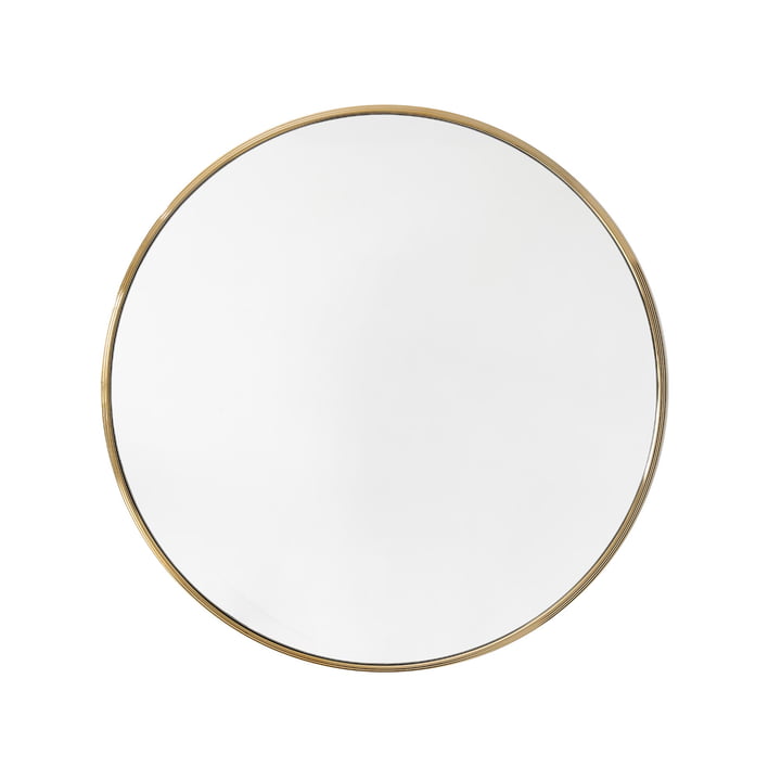 Sillon wall mirror SH5, Ø 66 cm in brass from & tradition