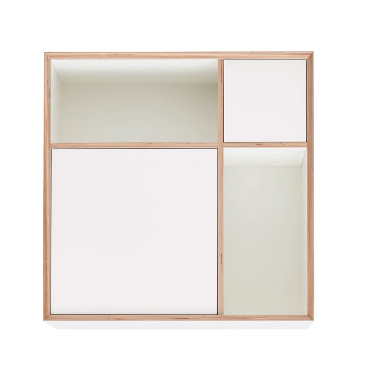 Vertiko Ply Sideboard One by Müller Small Living in CPL pure white (RAL 9010)
