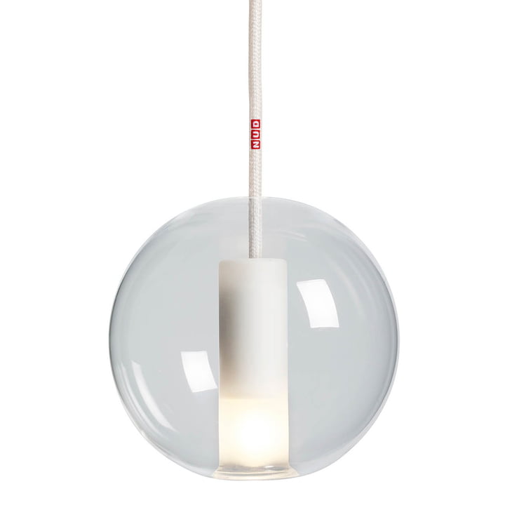 Moon Pendant lamp 150 from NUD Collection in clear / Whipped Cream (TT-01A)