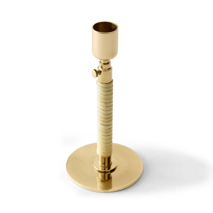 Duca candlestick, polished brass from Audo