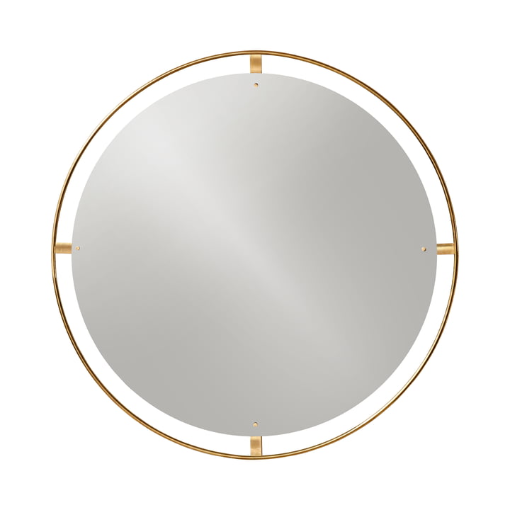 Nimbus mirror Ø 110 cm, polished brass from Audo