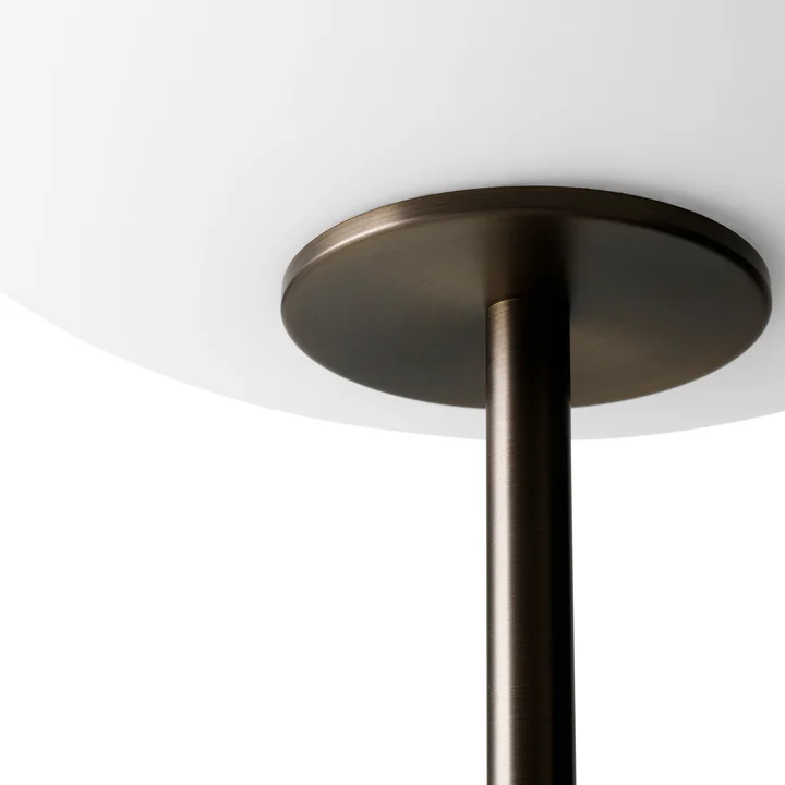 JWDA Floor lamp, white marble / bronzed brass by Audo