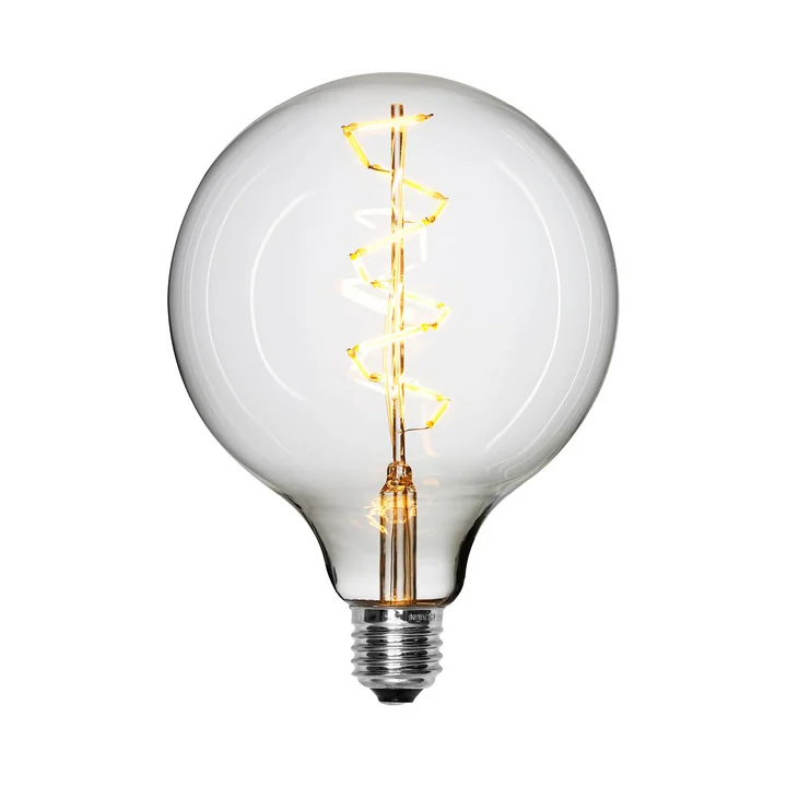LED-Spiral bulb Ø 125 mm, E27 / 1,5 W, clear from NUD Collection