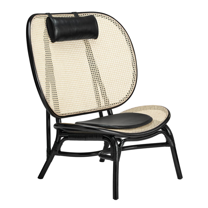 Nomad Lounge Chair by Norr11 in nature / black