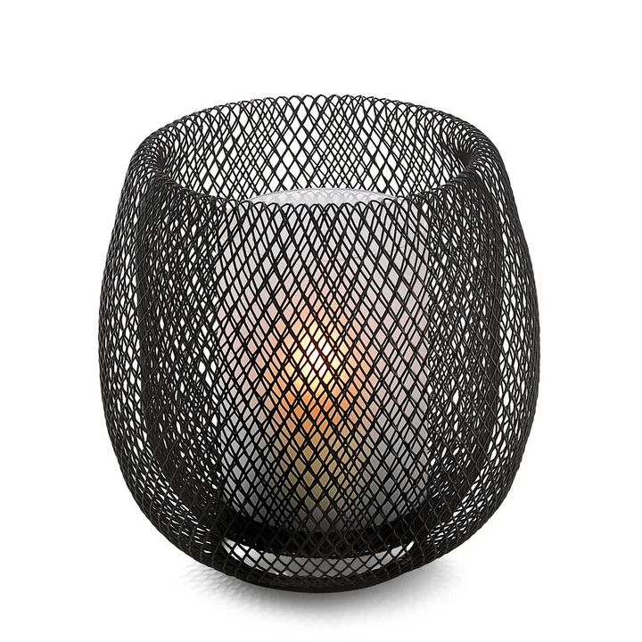 Mesh Lantern, black by Philippi