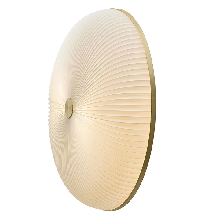 Lamella wall and ceiling lamp Ø 50 cm from Le Klint in gold / white
