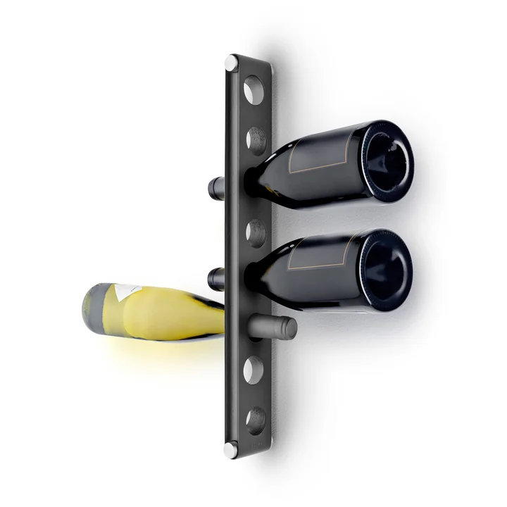 Nordic Kitchen wall mounted wine rack by Eva Solo in black
