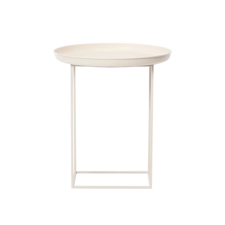Duke Side table Ø 45 x H 52 cm from Norr11 in antique white