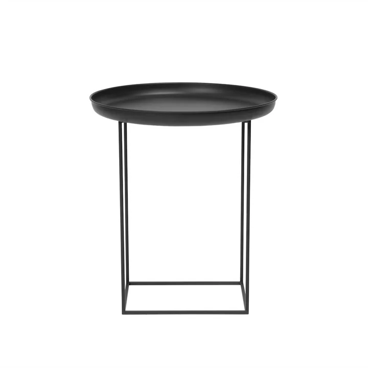 Duke Side table Ø 45 x H 52 cm by Norr11 in earth black