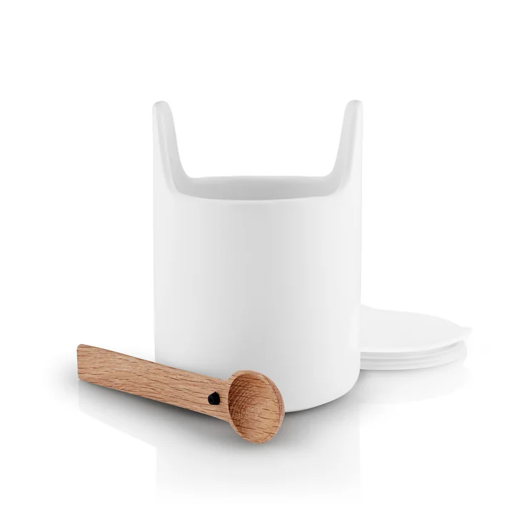 Toolbox with spoon and lid H 15 cm from Eva Solo in white