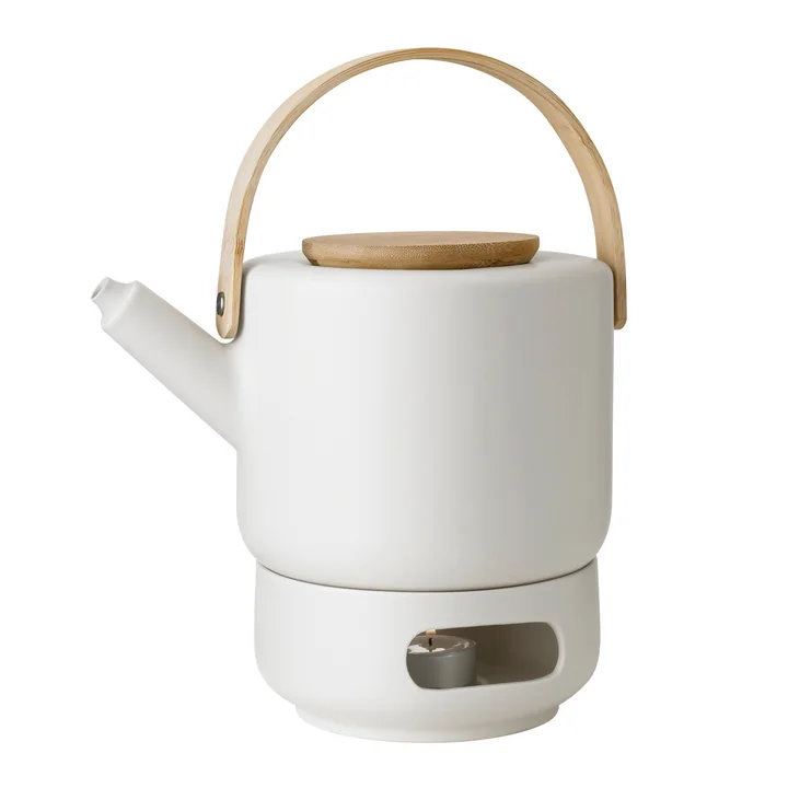 Theo Teapot with teapot warmer from Stelton in sand