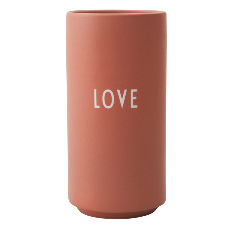 AJ Favourite Porcelain Vase Love by Design Letters in nude