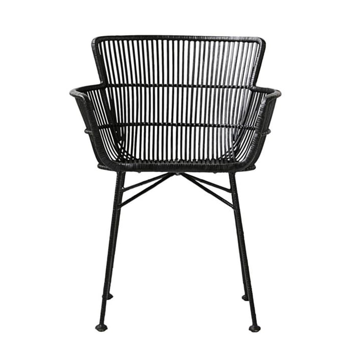 Cuun rattan chair by House Doctor in black