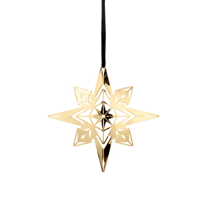 Karen Blixen Christmas star Ø 9,5 cm from Rosendahl in gold-plated
