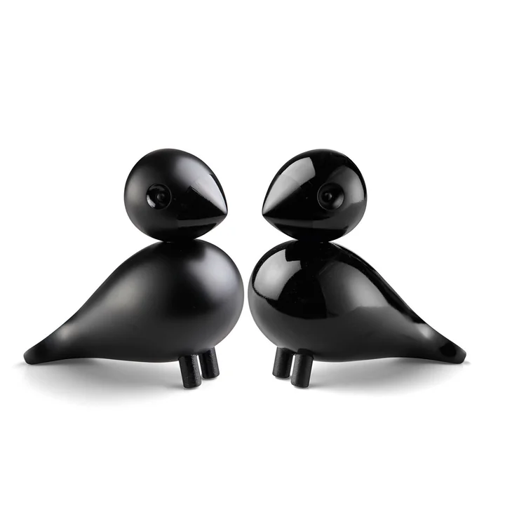 Turtle doves set of 2 by Kay Bojesen in beech black