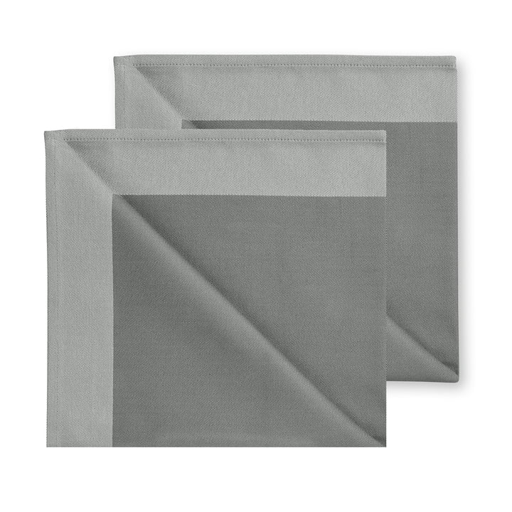 Damask cloth napkins 50 x 50 cm, wintergrey (set of 2) by Georg Jensen Damask