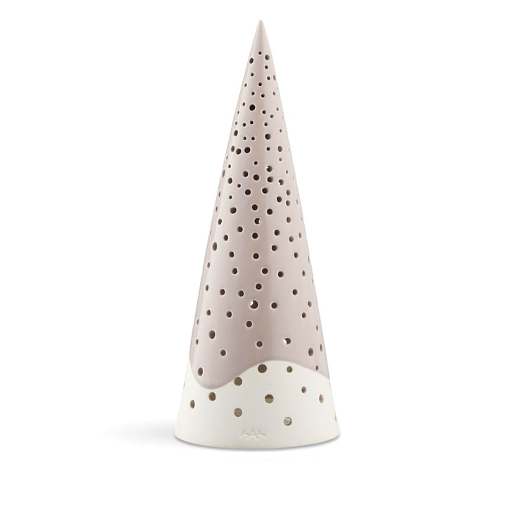 Nobili Tealight candle cone 2 5. 5 cm from Kähler Design in warm grey